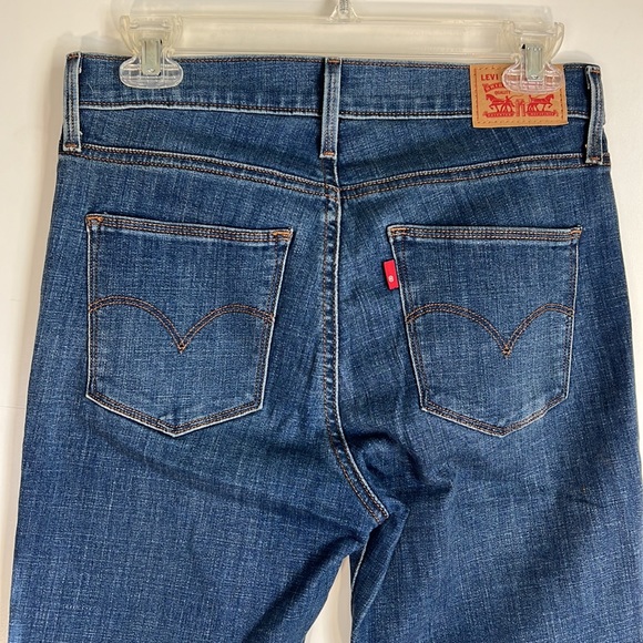 LEVI’S crop slimming boot denim blue jeans - Picture 5 of 12